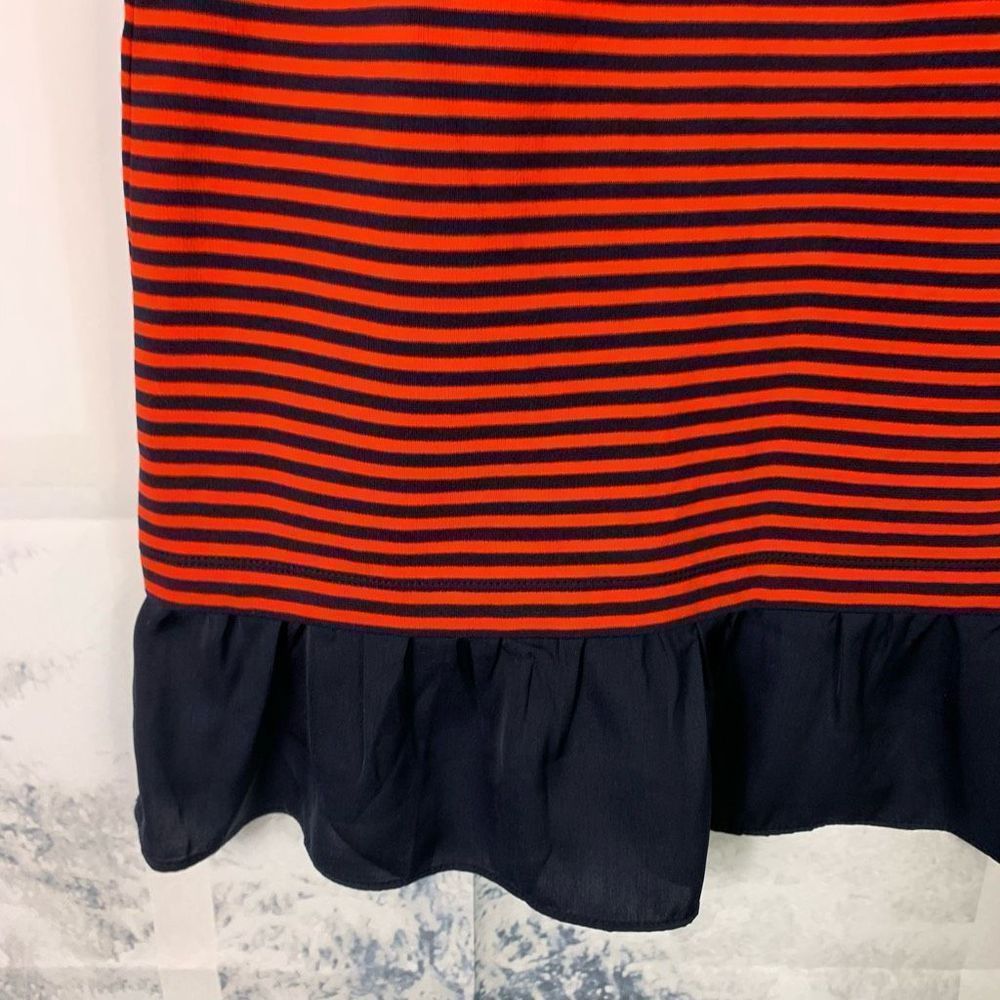 J. Crew Red Striped Sleeveless Blouse Top Medium versatile Tank Top - Picture 9 of 12